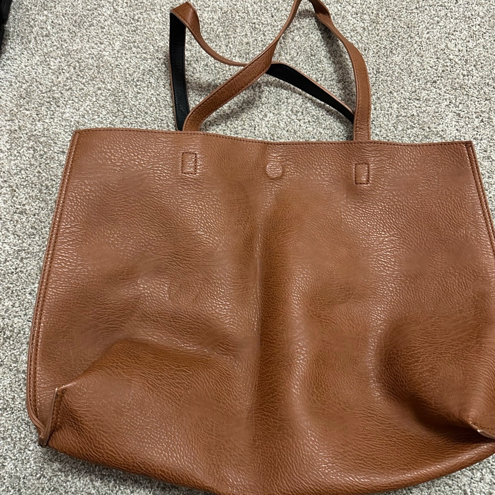 Brown Leather Tote Bag